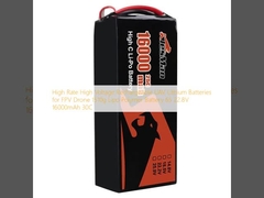 باتری لیتیوم قابل شارژ برای FPV Drone 1510g باتری پلیمر لیپو 6S 22.8V 16000mAh 30C